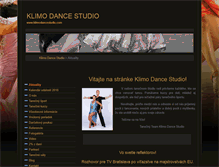 Tablet Screenshot of klimodancestudio.com